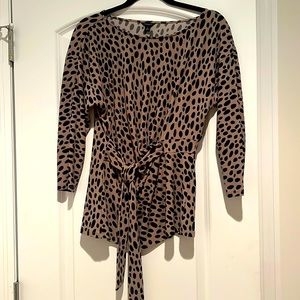 Ann Taylor animal print blouse